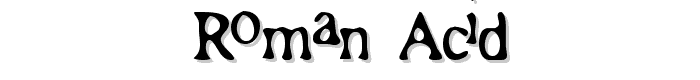Roman Acid font